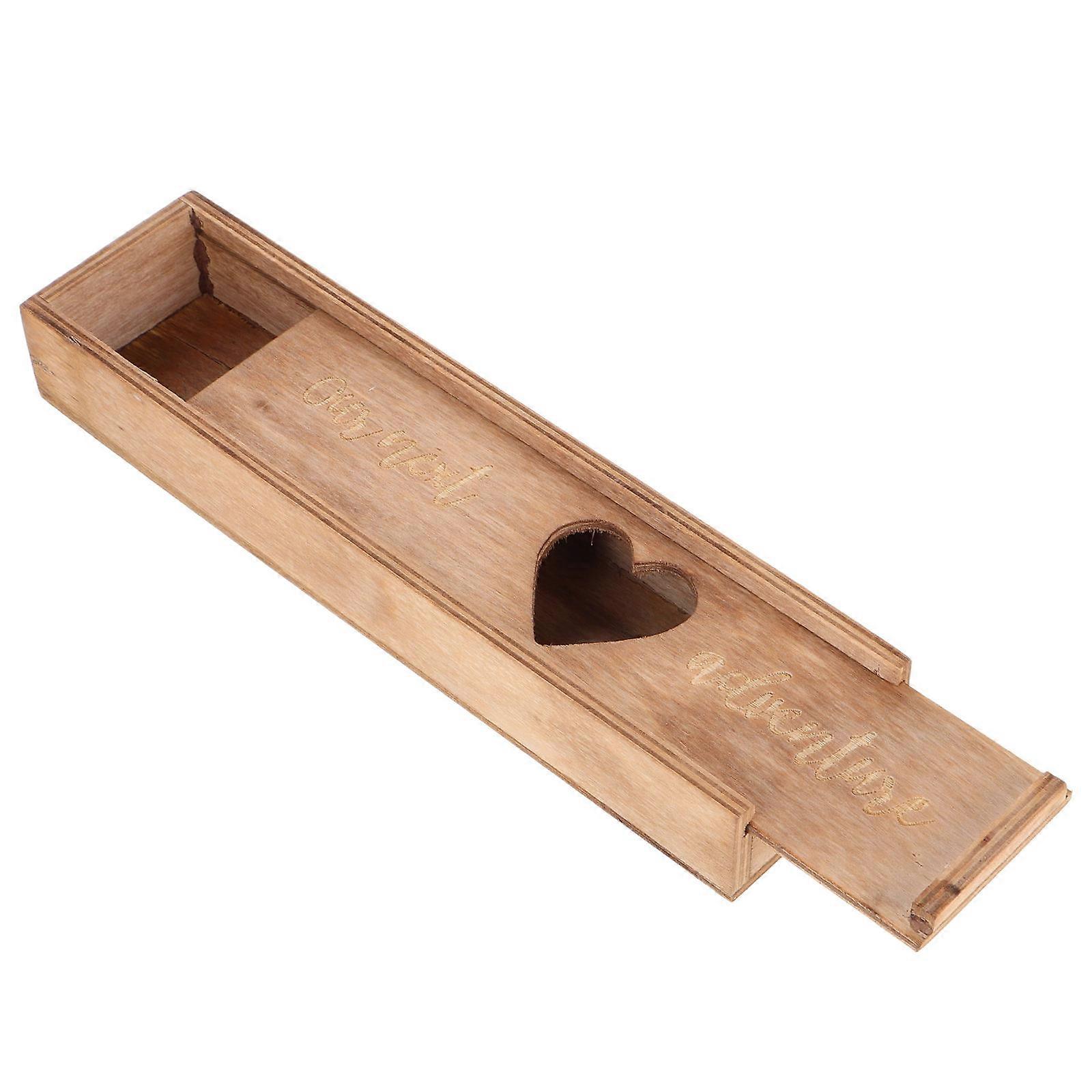 Wood Pregnancy Test Keepsake Box for Memory Storage 5Pcs Set