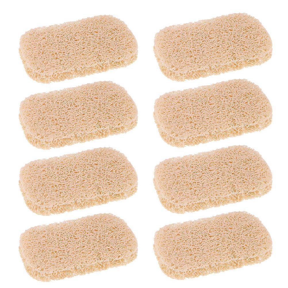 Rectangular Non-slip Soap Dish Designed For Bathroom Kitchen Use 16 Pcs Water Drainage Yellow