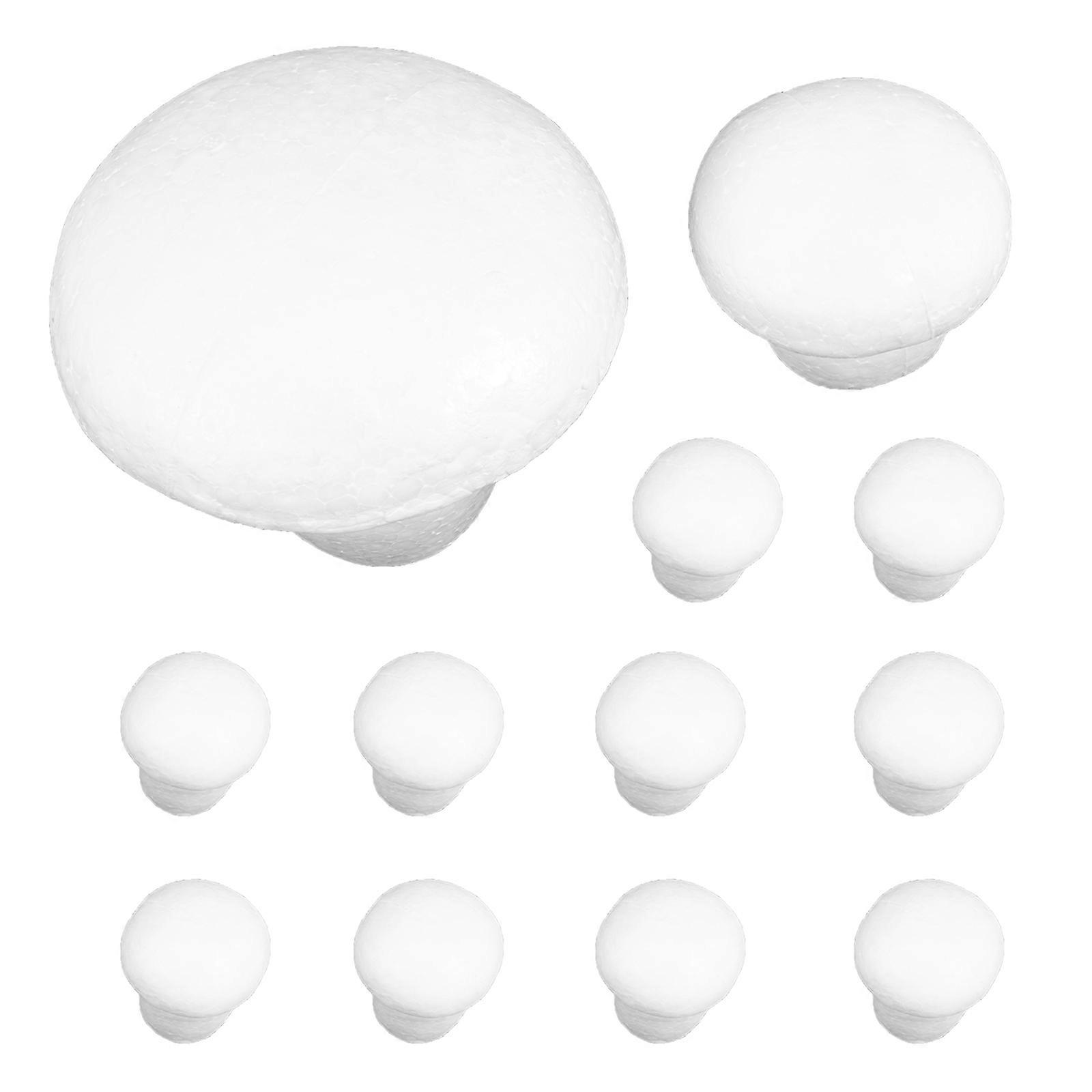 48Pcs Foam Mushroom Models for Kids DIY Painting Blank Craft Toys