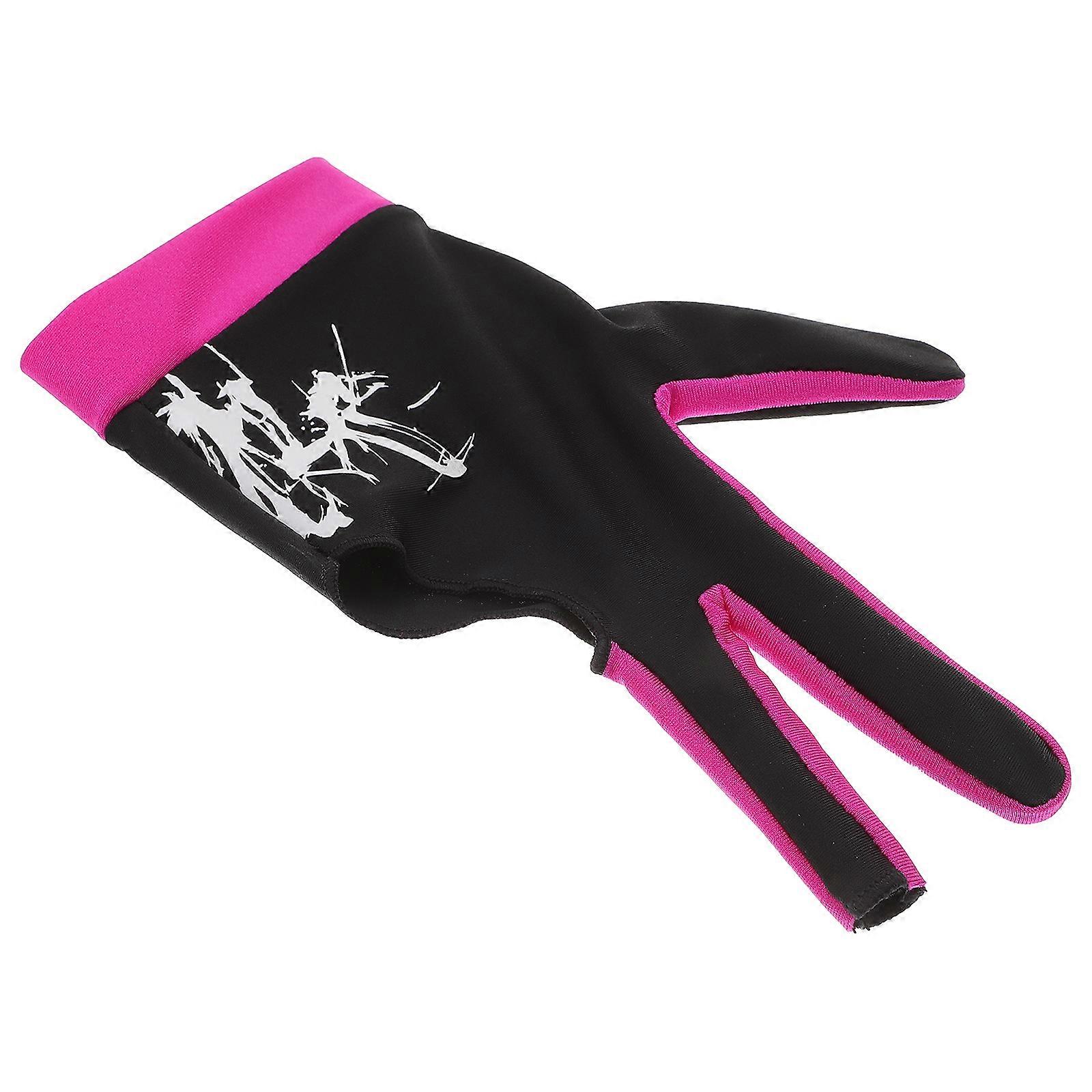 Billiard Gloves Snooker Gloves Friction Reduction Size L Black 1Pcs