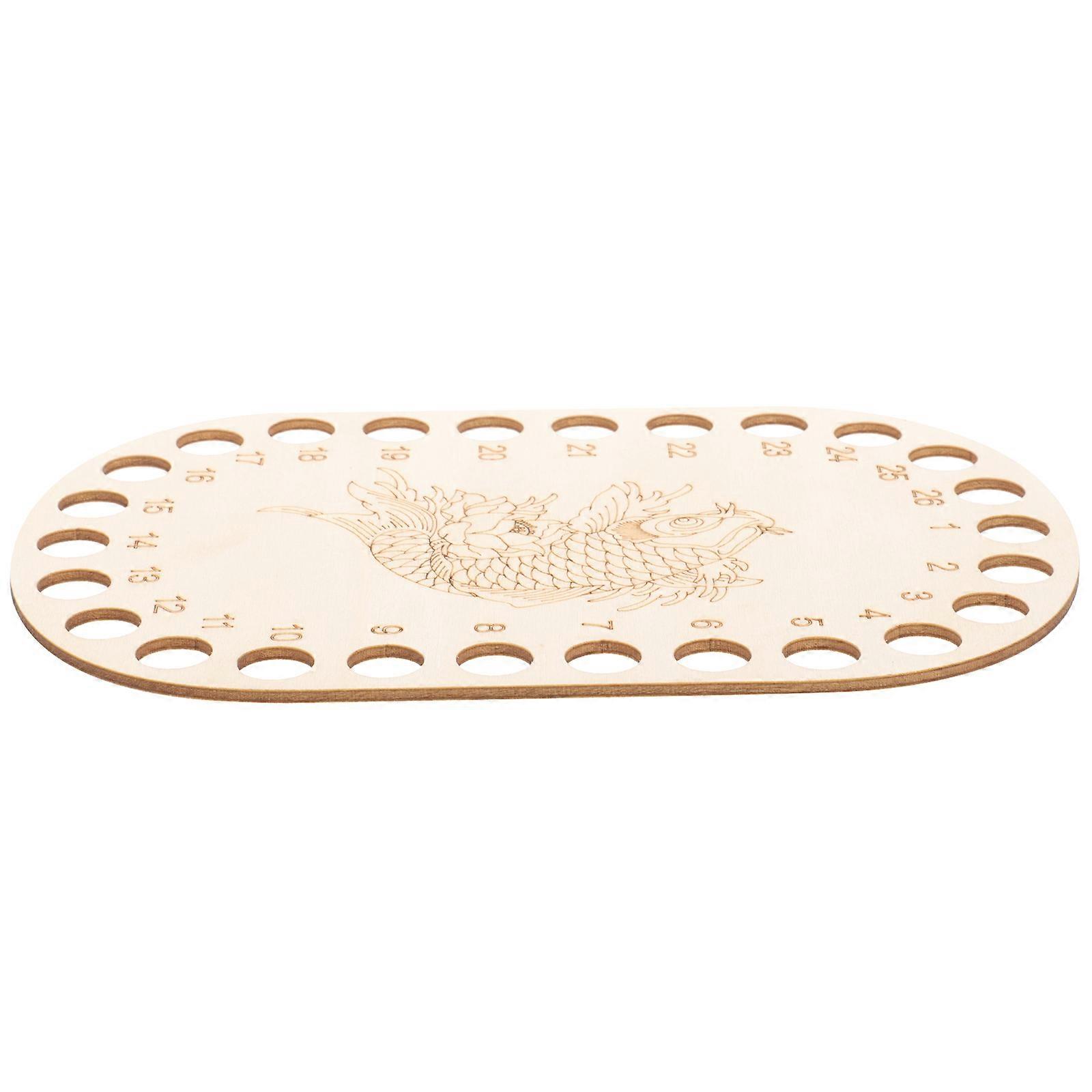Wooden Cross Stitch Thread Holder for 5Pcs Embroidery Floss Organizer