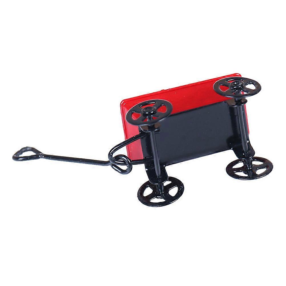 Small Trolley Miniature Accessory Cart Model For Children And Collectors Assorted Color Iron 1Pack