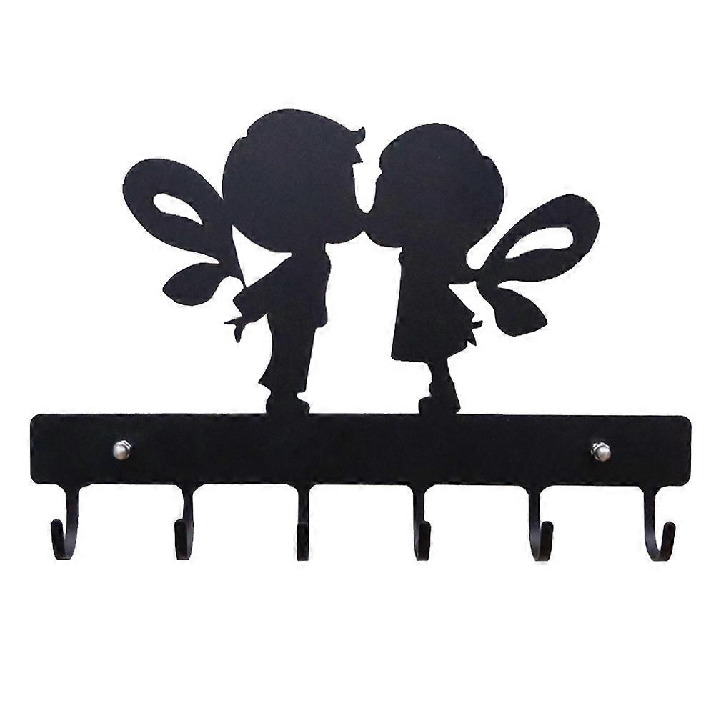 Heavy Duty Hooks Storage Hook for Home 2Pcs Punch-Free Black Hooks