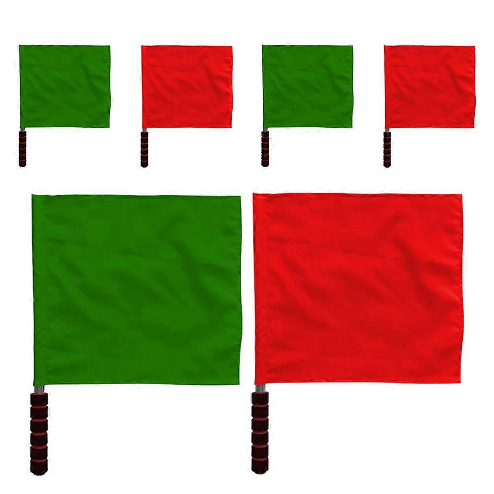 Sports Training Flag 6Pcs Durable Materials For Referees Athletic Training Sessions Portable Convenient Design