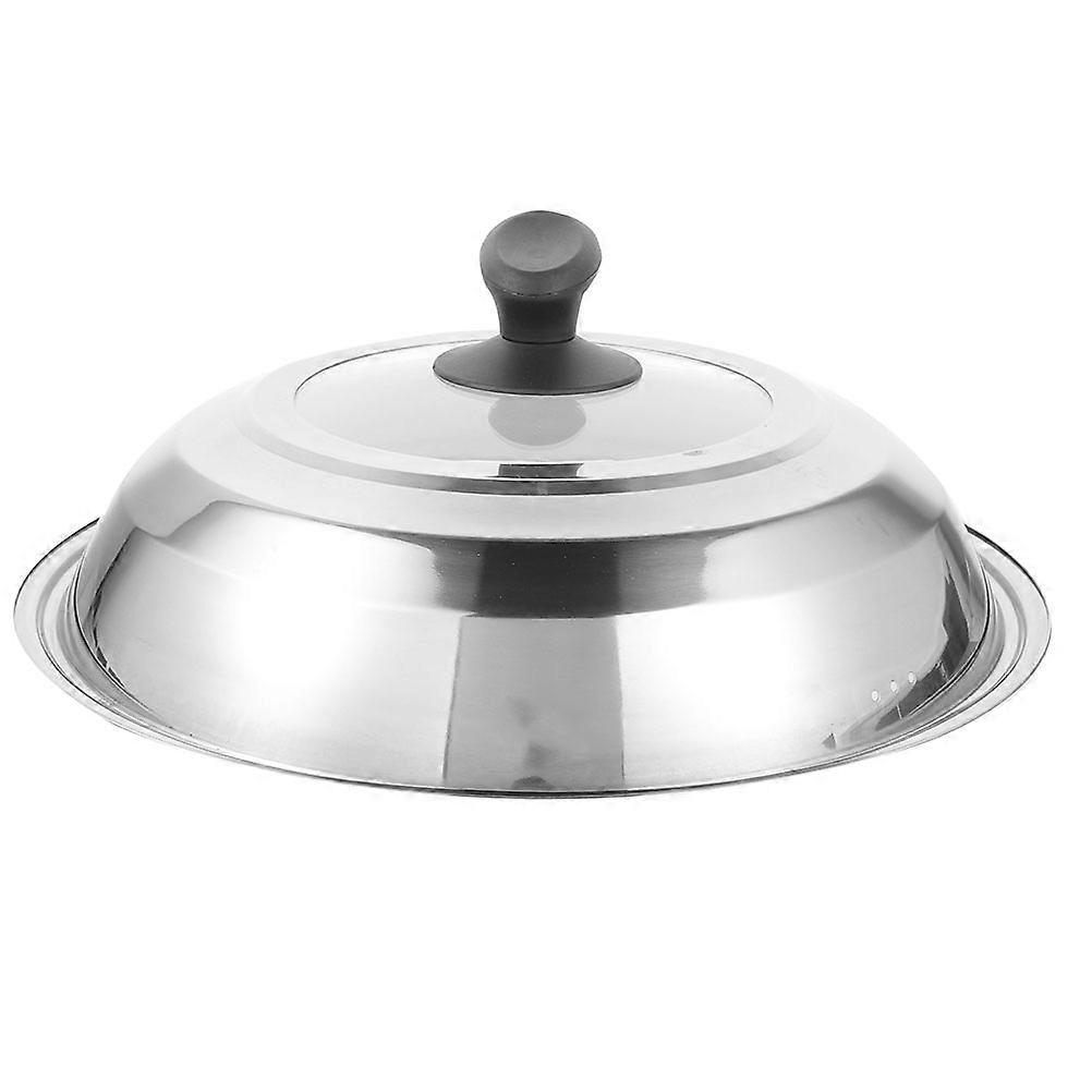 Stainless Steel Pan Lid Replacement Cover Practical Design 1Pcs