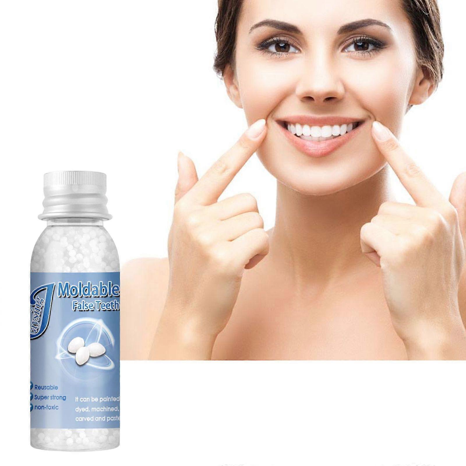 Temporary fillings for broken teeth with tooth glue, tooth holes, and gaps