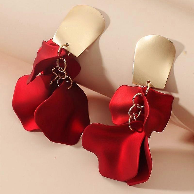 Nytt mode rosenblad personlighet överdriven high-end lång tofs temperament