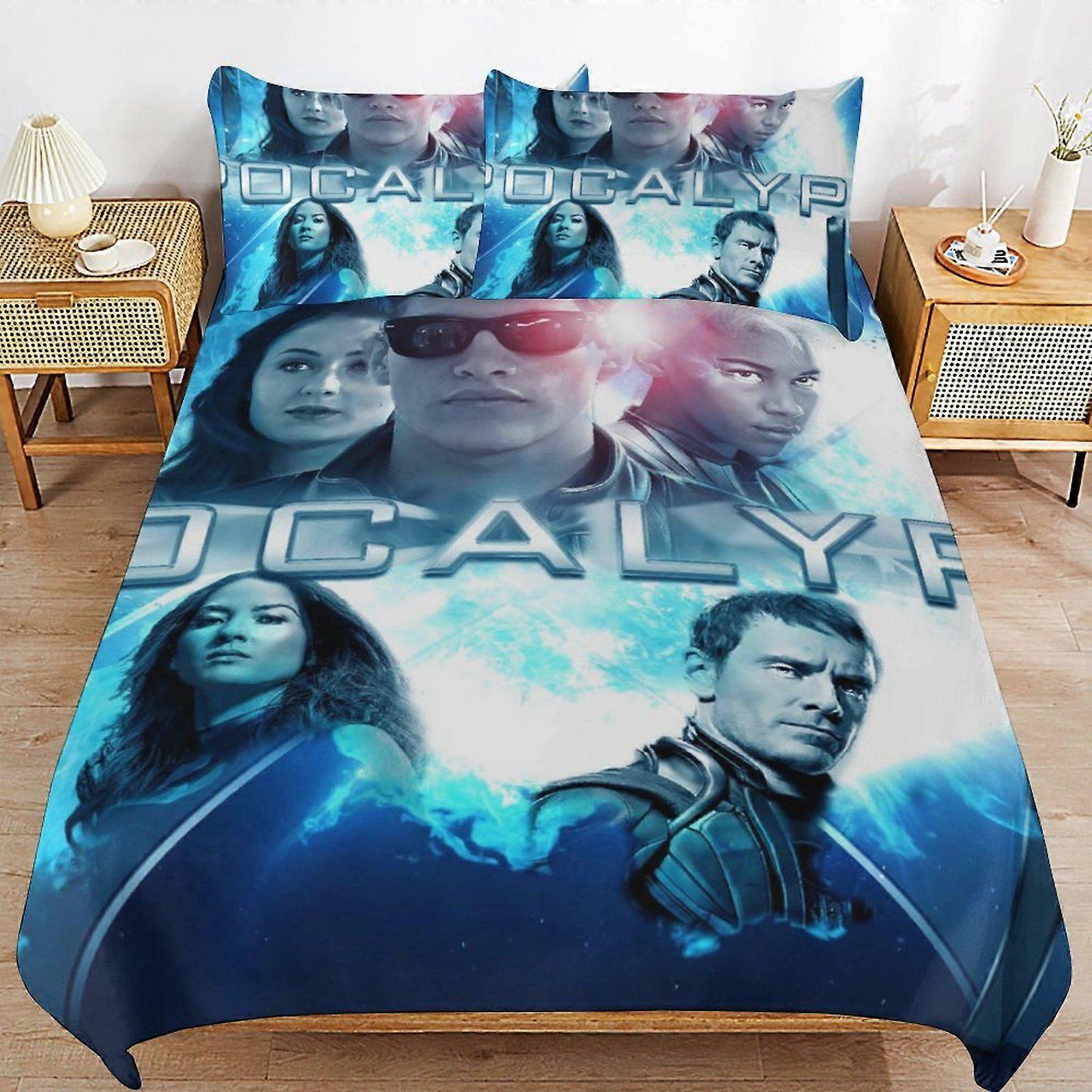 e205 X-Men Daily Comfort Soft Durable Zipper Structure Comfortable Fabric Duvet Cover Sets Sleeping Essentials d205