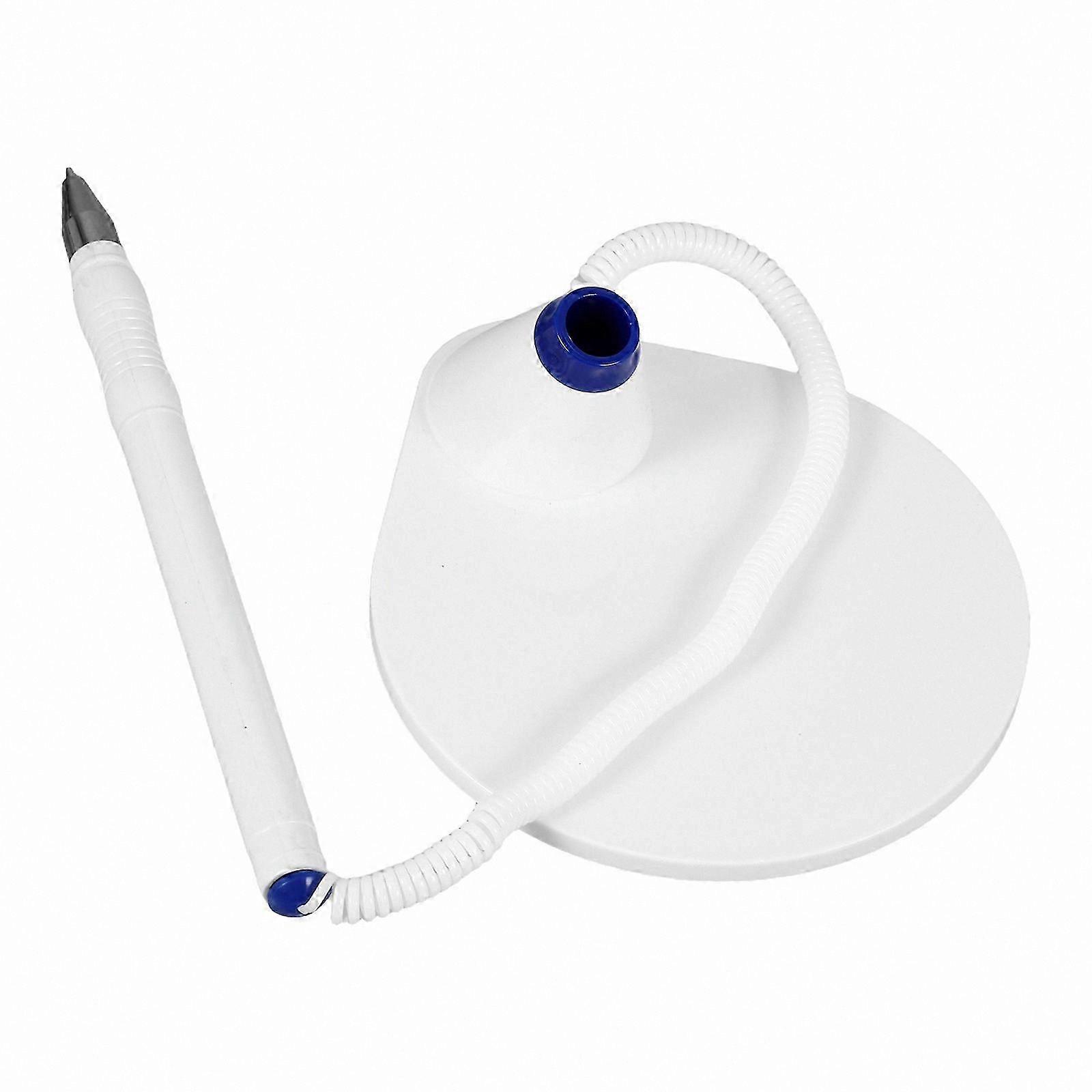 Secure Desk Pen with Chain for Professional Use, Blue, 13x10.3x9CM