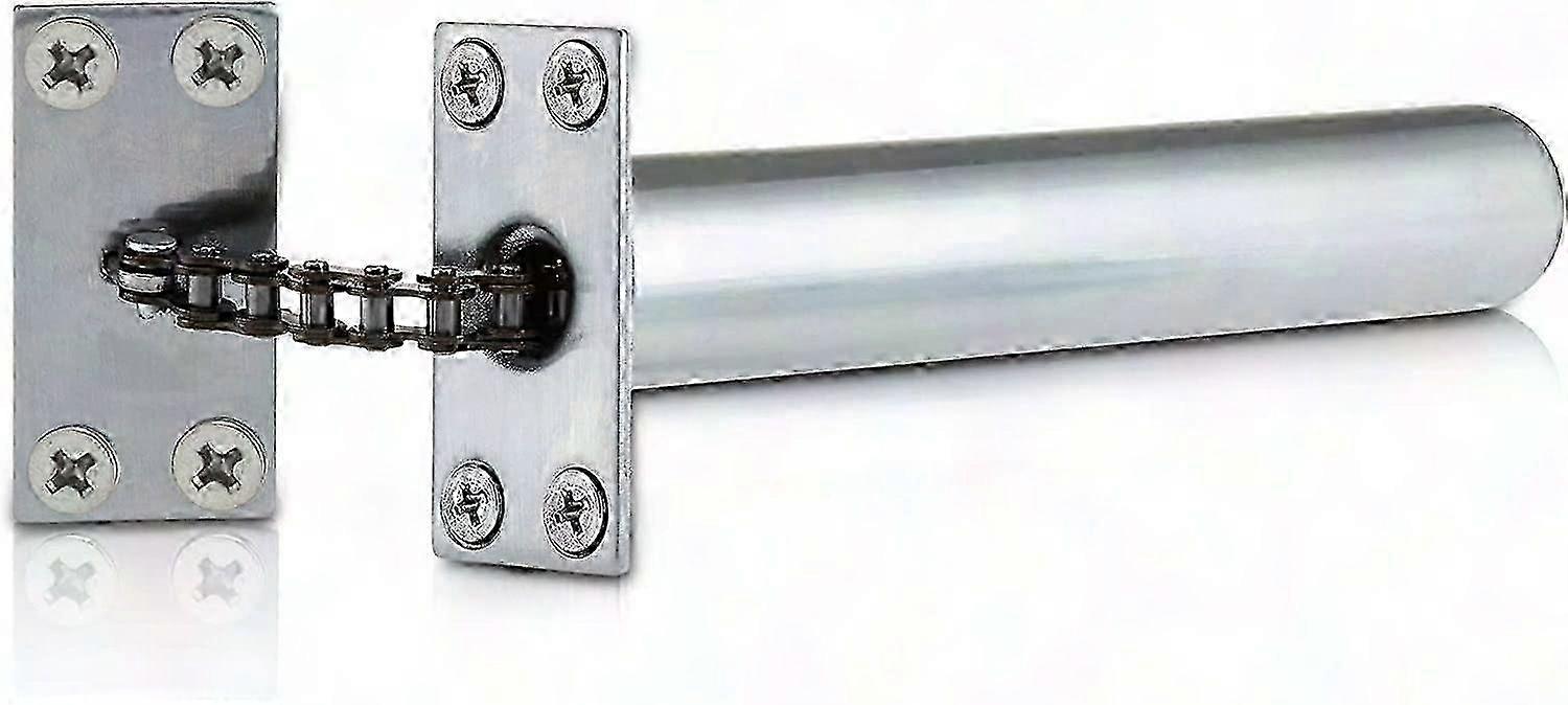 Satin Chrome Concealed Door Closer - Soft Close Automatic for Interior Doors