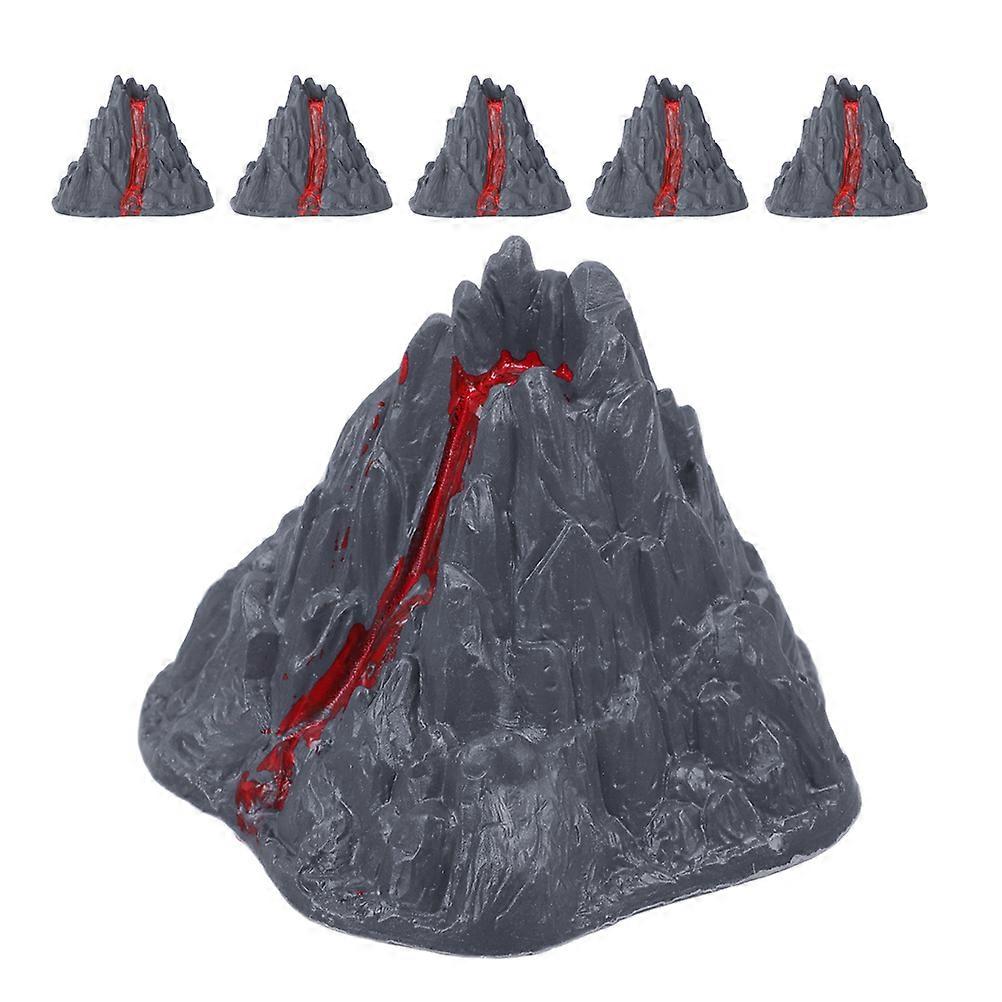 Realistic Plastic Volcano Model for Decoration 12Pcs Simulated Ornaments