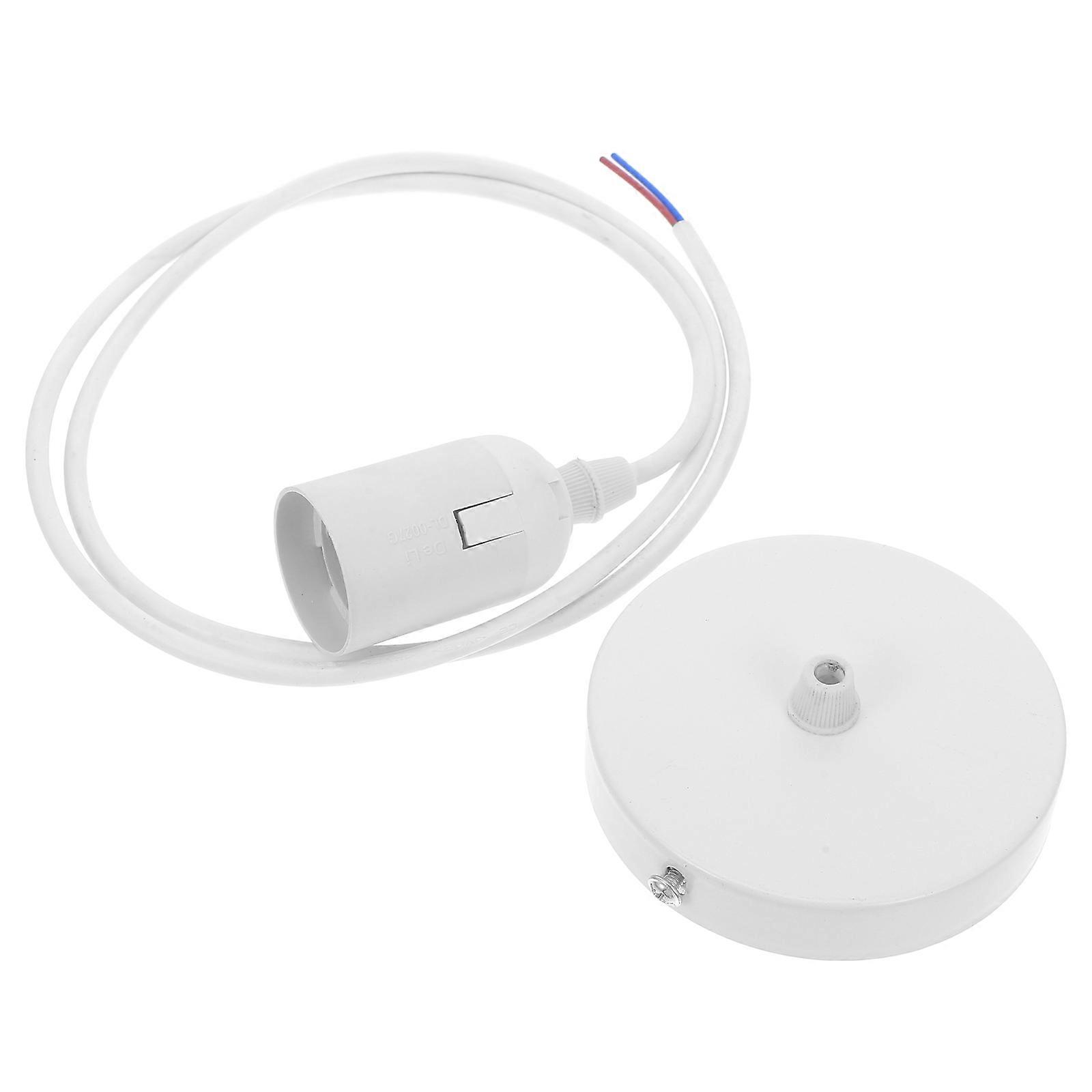 White Ceiling Light Fitting for Home Use with 4Pcs Plastic Set