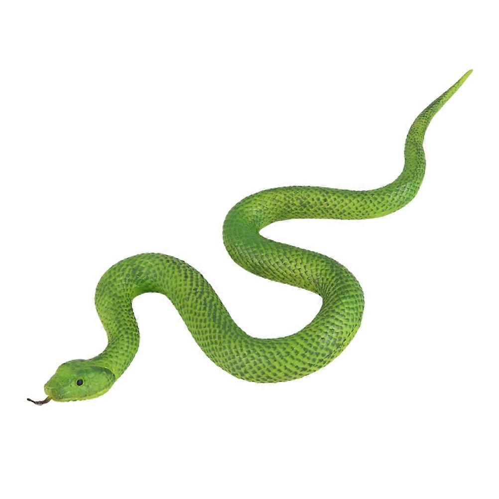 Fake Snake Model Decorative Snake Figure for Prank Prop Green