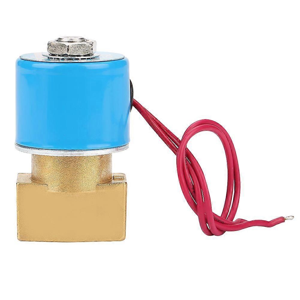 2 Way G1/4" Direct Acting Brass N/C KSD Solenoid Valve for Water 0-1Mpa (DC 24V)