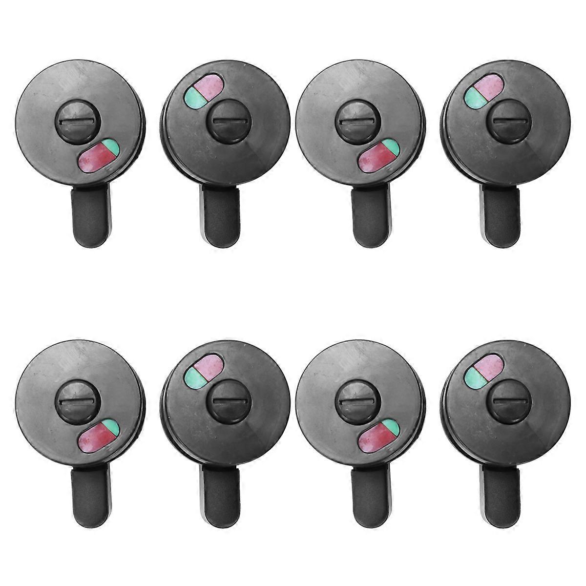 2pcs Public Toilet Door Rotating Red Green Indicator Knob Lock