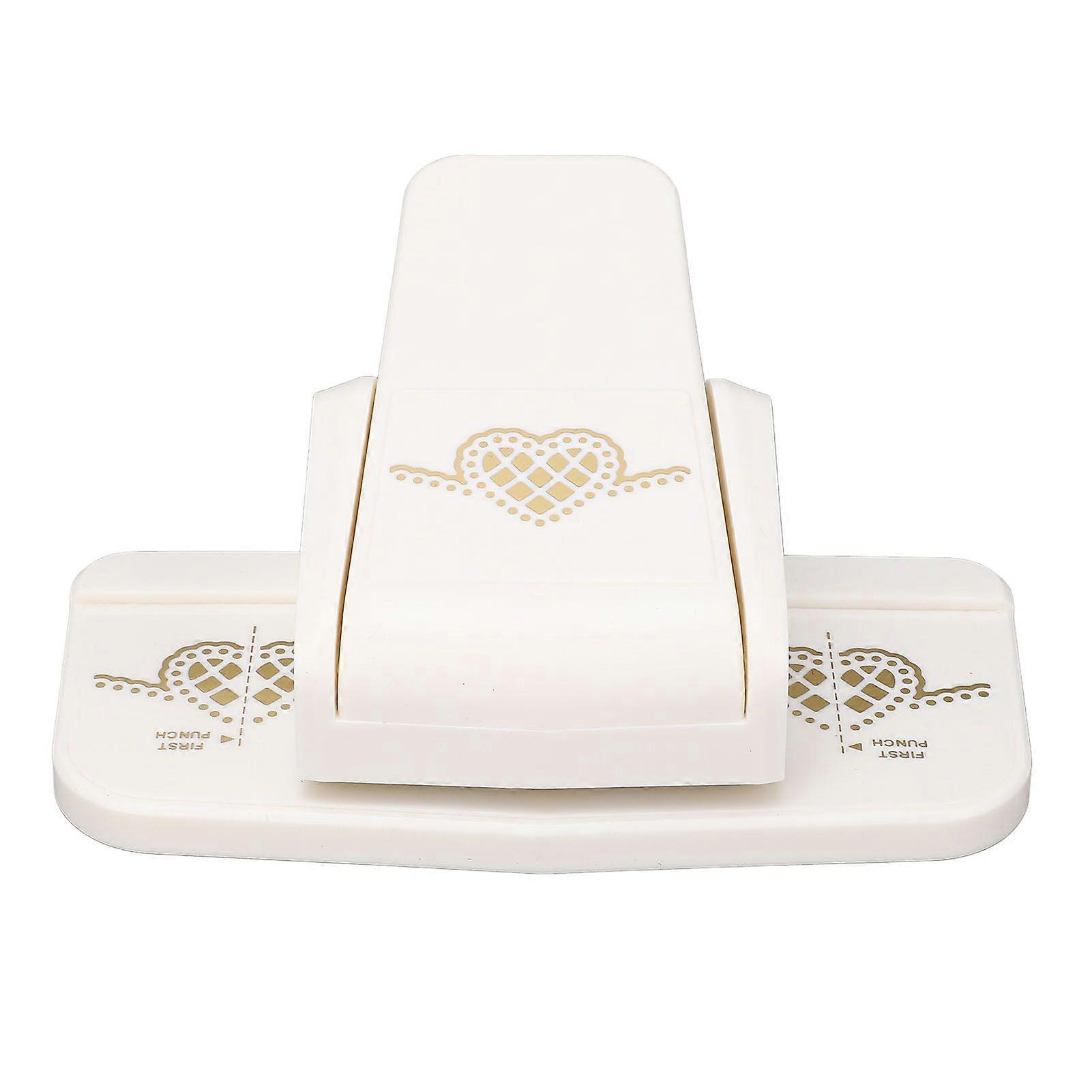 Craft Punches Success Tool Cute Multifunctional Portable Paper Edges Punch Tool for Scrapbook Present Packaging Photo Album Heart Pattern Large Size