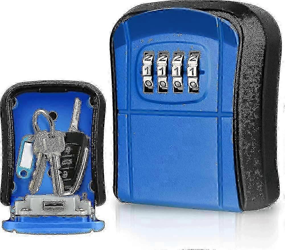Security Key Safe Wall Mounted Mini Key Lock Box With Resettable B4-digit