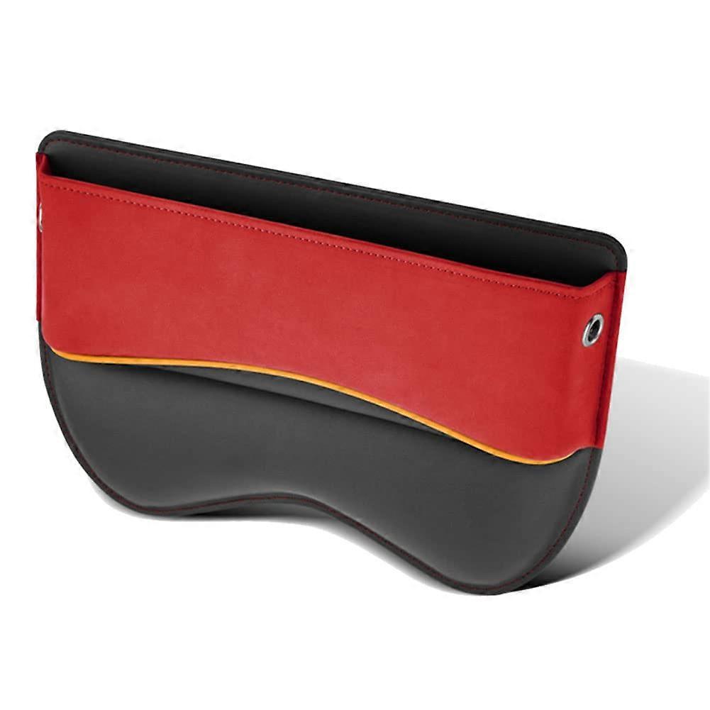 Car Crevice Organizer Red Console Gap Decorative Storage Box Padding Organizer Universal Fit Vehicle Interiors