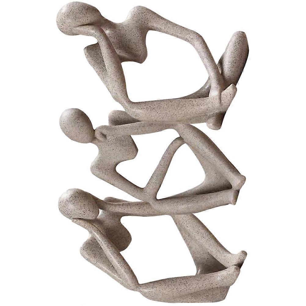 Thinker Statue Modern Style for Office Desk Decor 6Pcs Collection
