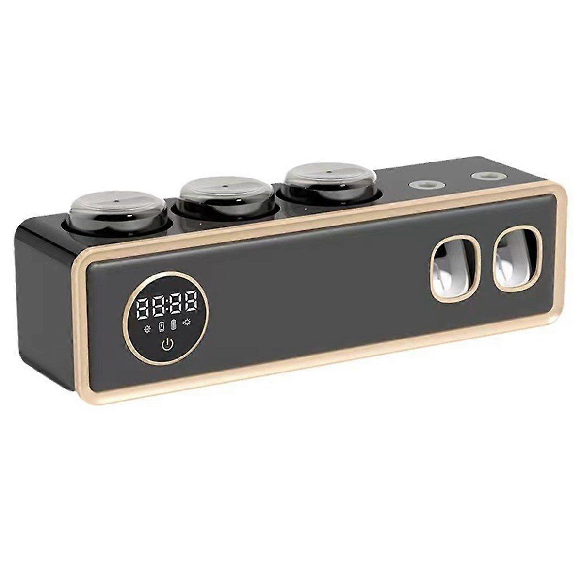 UV Toothbrush Holder Deep Sterilizer Toothpaste Squeezer Light Energy USB Charging Fast Drying Wall