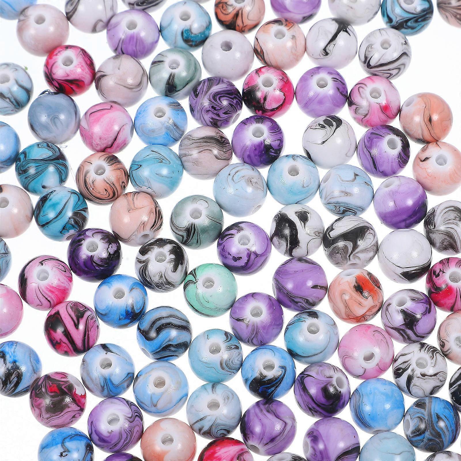 Assorted Color Round Resin Beads 600 Pcs For Gift Giving Jewelry Making For Craft Enthusiasts