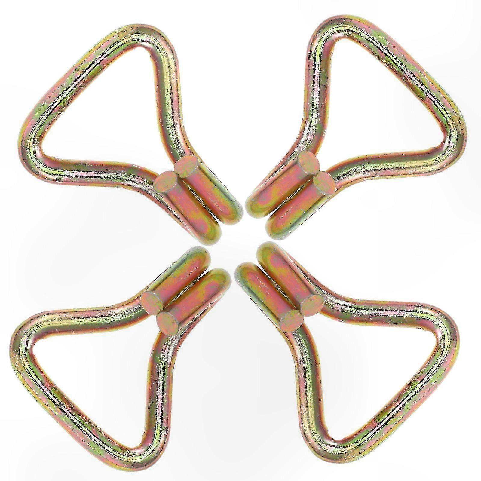 4pcs Heavy Duty Ratchet Straps with Double J Hooks for Bikes Scooters Tie Down Binding Steel Hooks