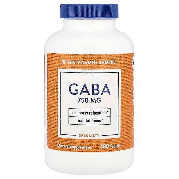 The Vitamin Shoppe, GABA, 180 Tablets