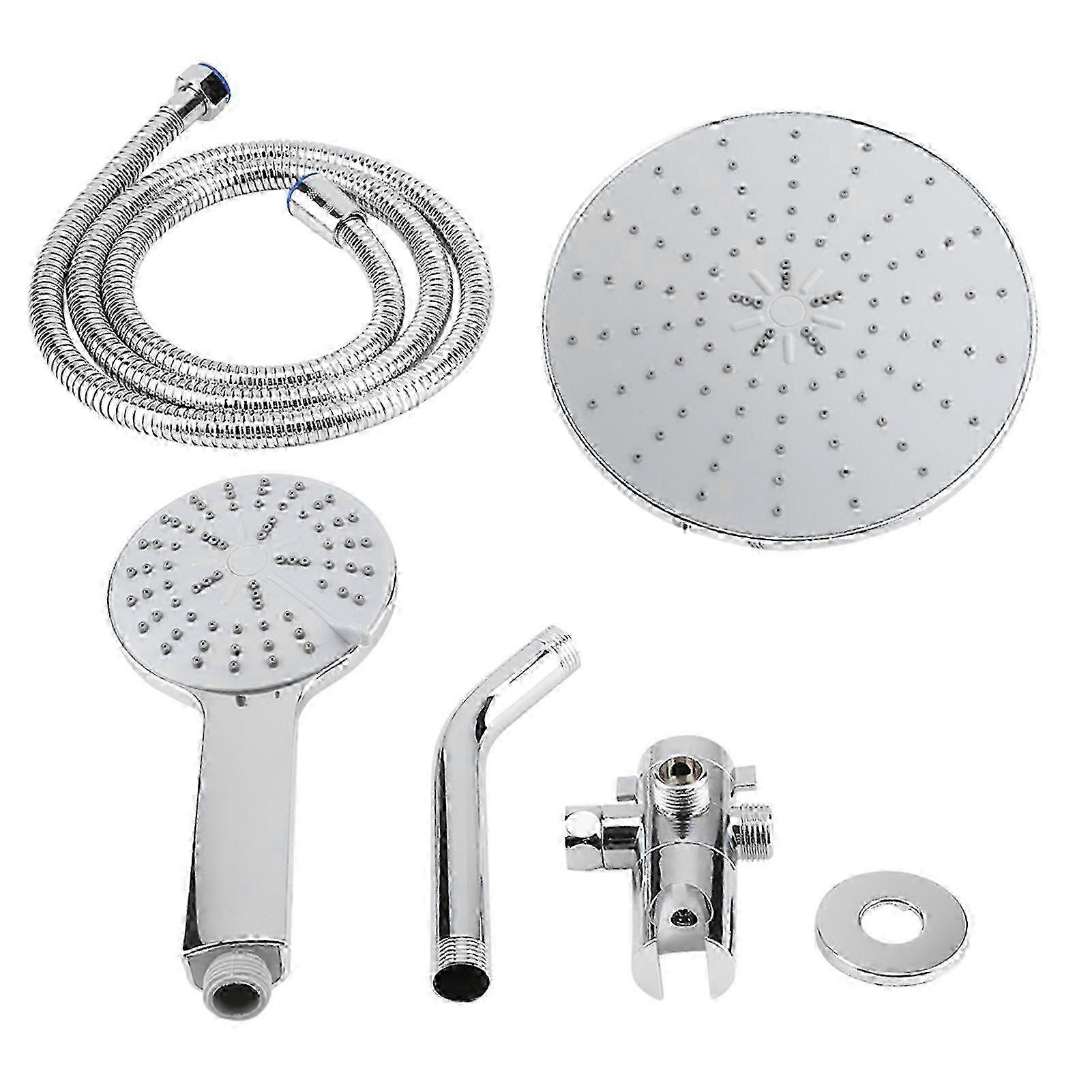 Chrome Plate High Pressure 3 Way Multi Setting Rainfall Style Dual Handheld Shower Head Combo miao8