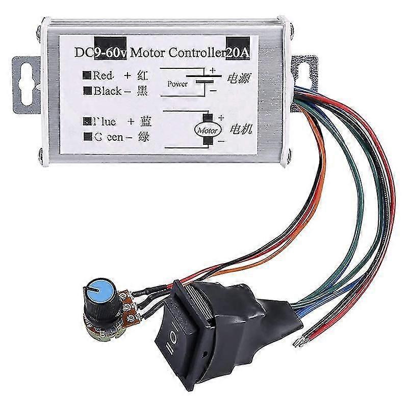 PWM DC Motor Speed Controller 9V-60V 20A Reversible