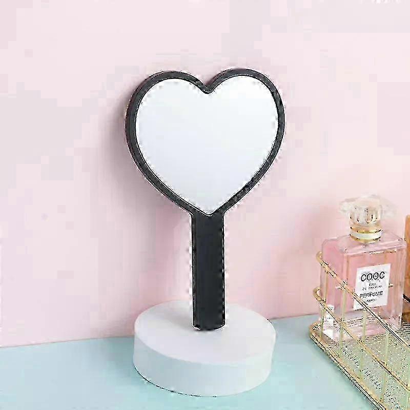 Cherry Heart Handle Mirror Hand in Hand with A Mirror To Carry Around Cute Little Mirror for Girls Dressing Mirror Makeup Mirror