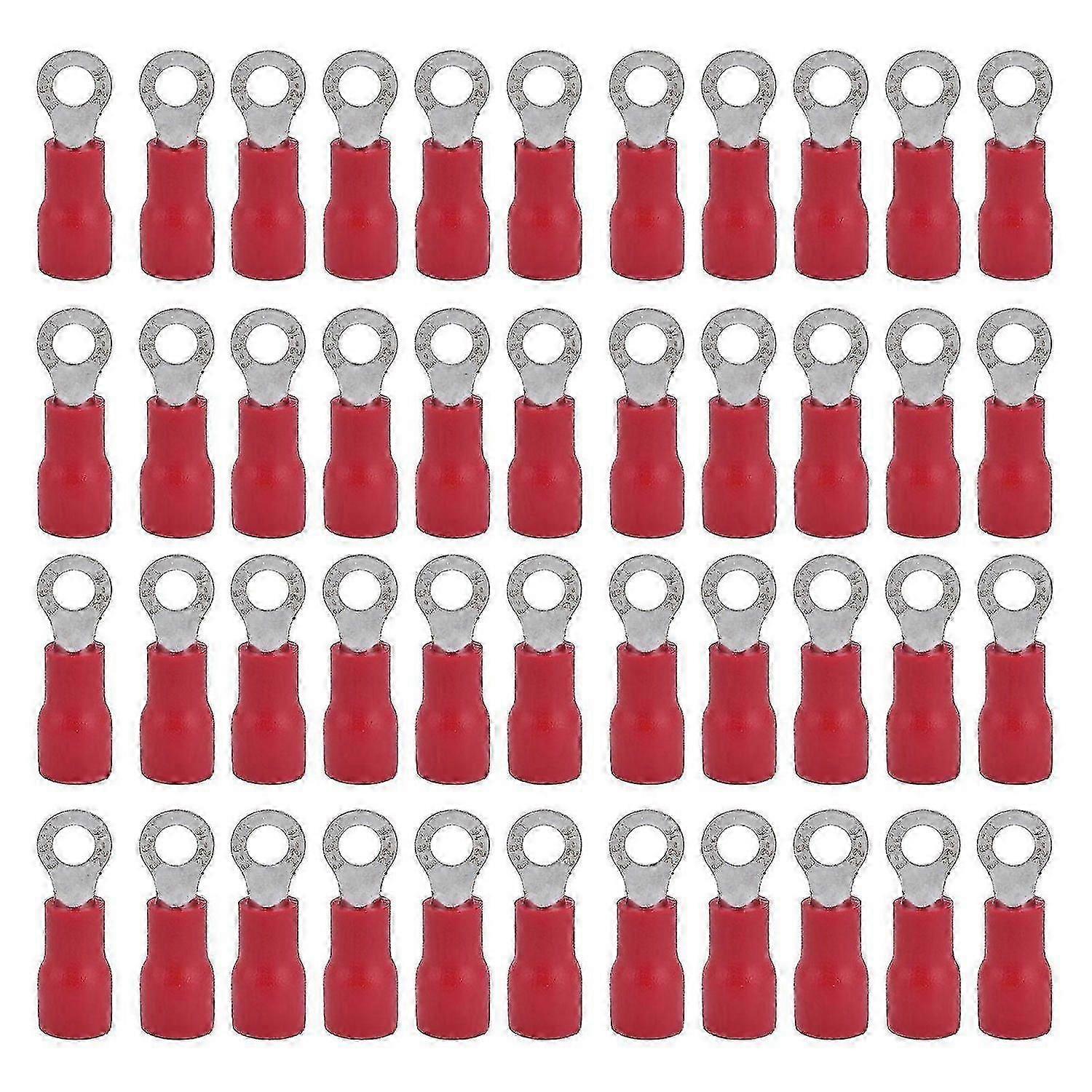 1000Pcs Insulated Ring Terminals Good Insulation Conductivity High Voltage Resistance Electrical Crimp Terminal