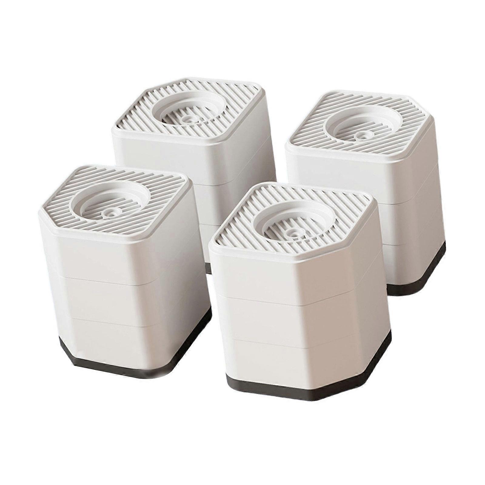 4Pcs Anti Vibration Pads For Washing Machine Shock and Noise Cancelling Washer Dryer Support Foot Mat Against Walking Multicolor