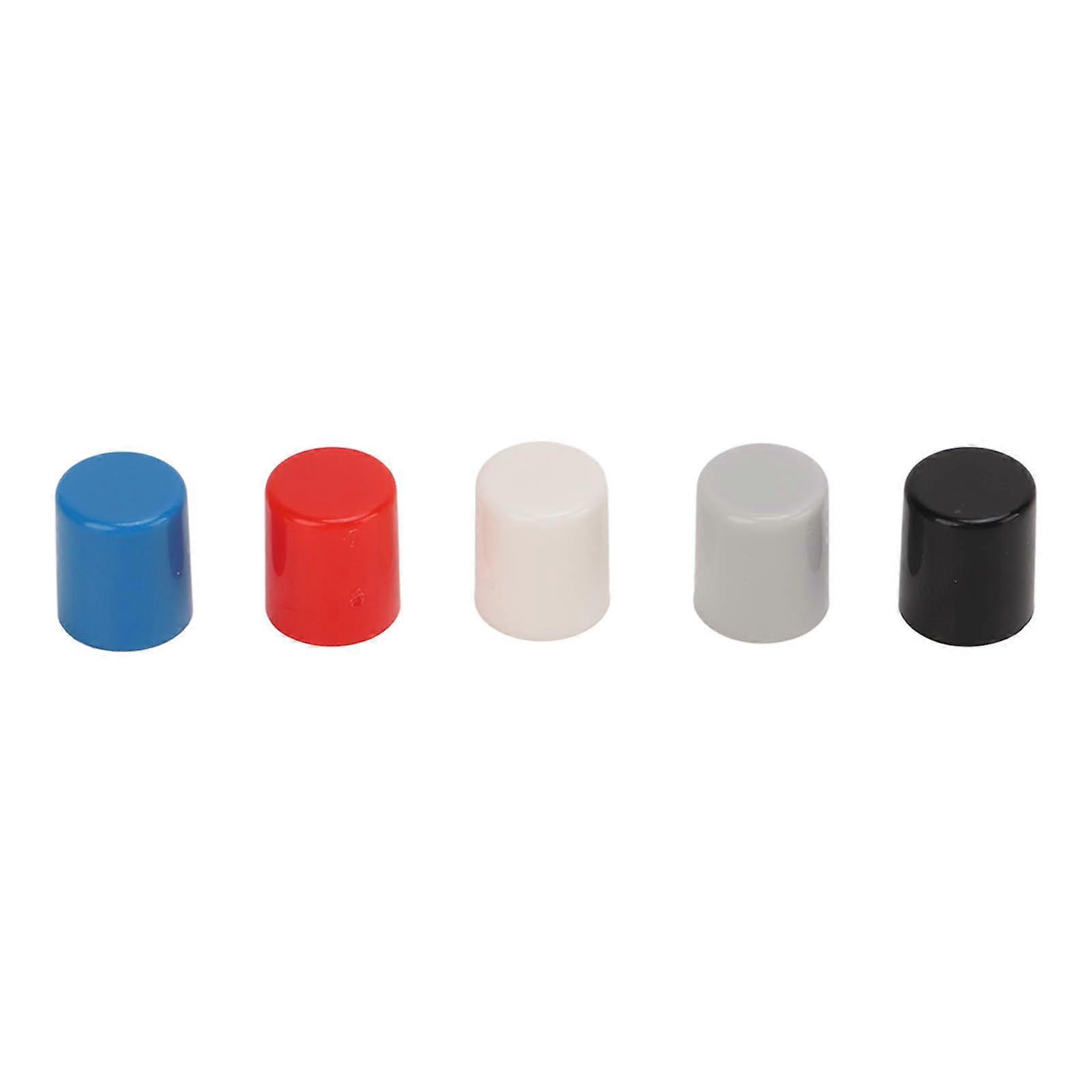 250PCS Push Button Caps ABS Plastic 6 Pin Power Self Locking Switch Caps Multiple Colors