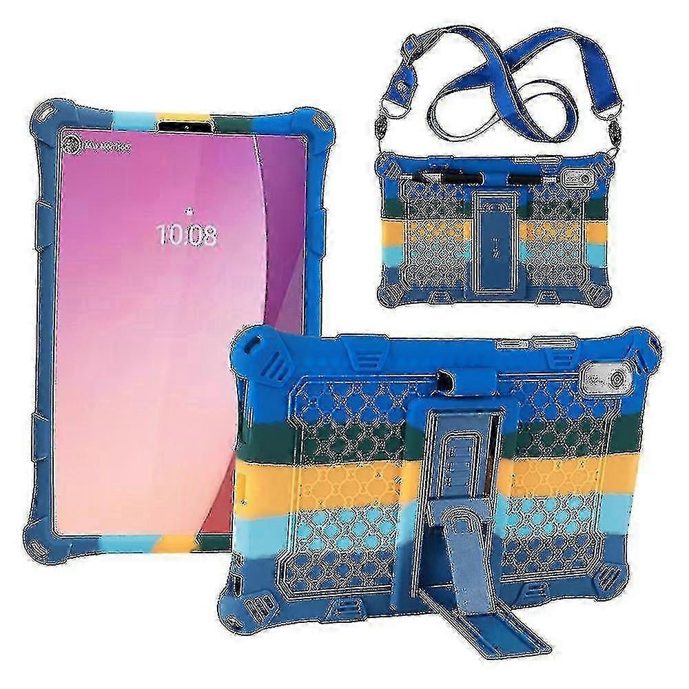 Protective Lenovo Tab M9 Case Featuring Adjustable Stand and Shoulder Strap