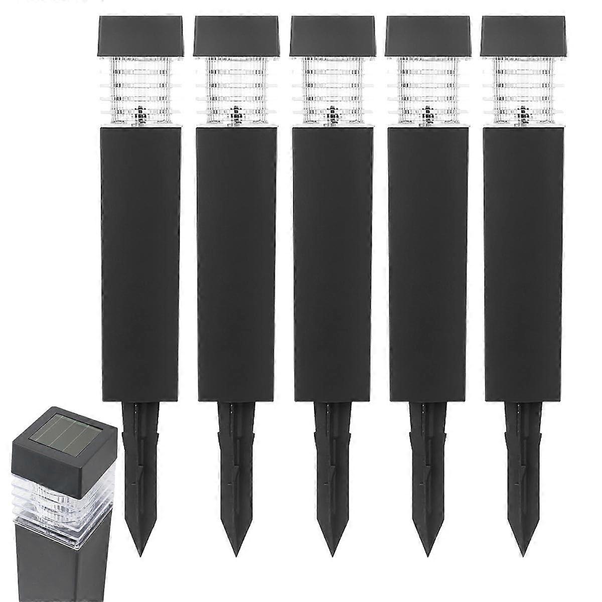 SolarPowered DeIcing Light 5Pack Warm Light Outdoor DeIcing Lamp Electromagnetic Resonance Garden Pathway