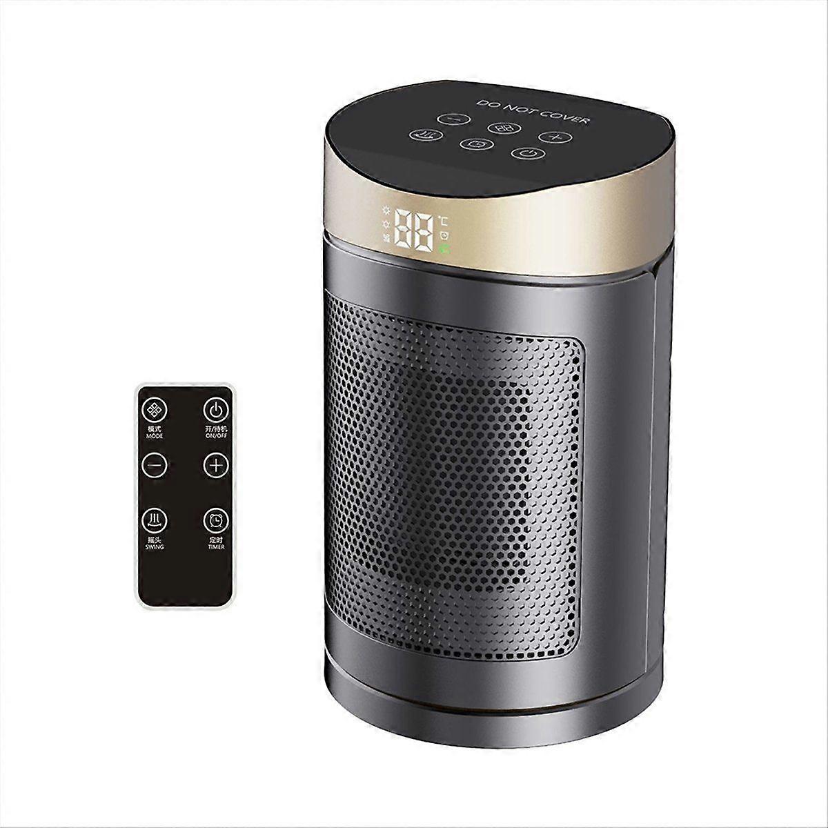 PTC Ceramic Electric Heater with Thermostat,Energy Saving Mode and Fan Mode,Fast and Safe Heating S