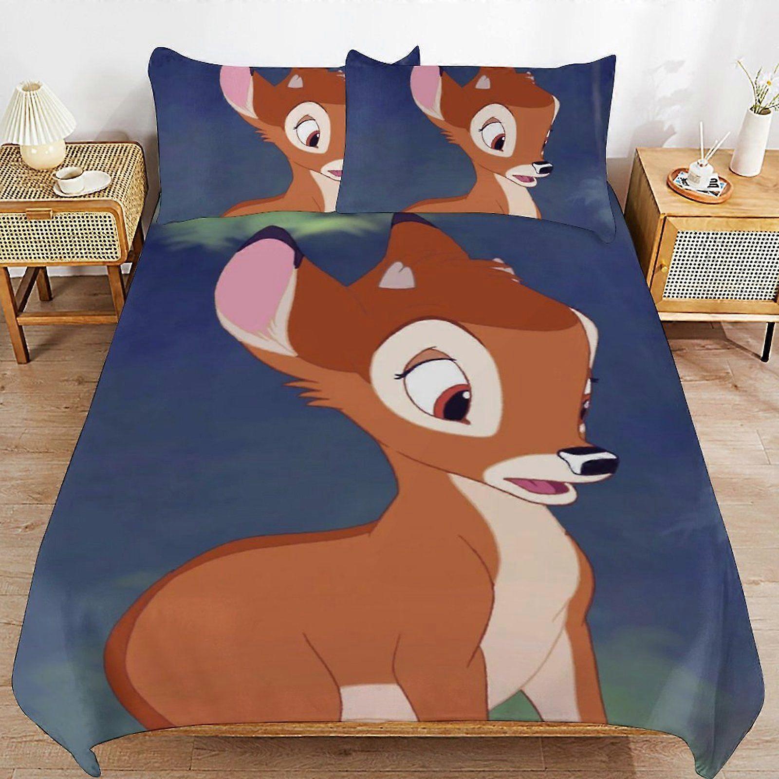 E52 Bambi Ultra Smooth Touch Durable Comfort Secure Zipper Sleep Set Duvet Cover Sets Everyday Use F52
