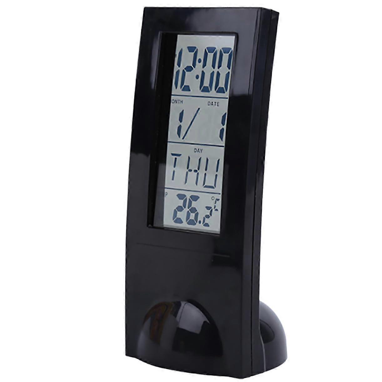 Thermometer Alarm Clock Digital Display Countdown Timer Desktop Clock Temperature Gauge Calendar