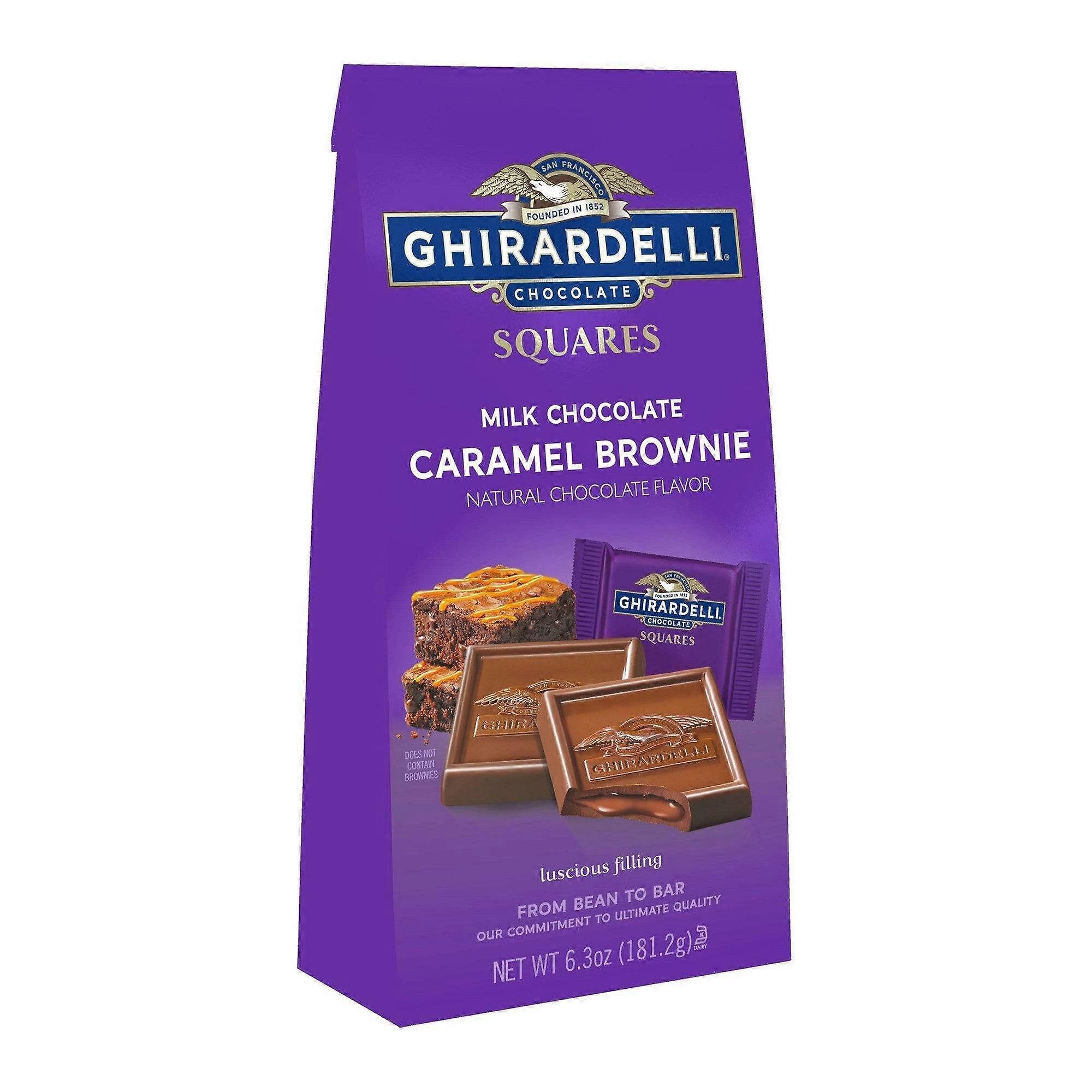 Ghirardelli σοκολάτα γάλακτος καραμέλα Brownie τετράγωνα, 6.3 oz
