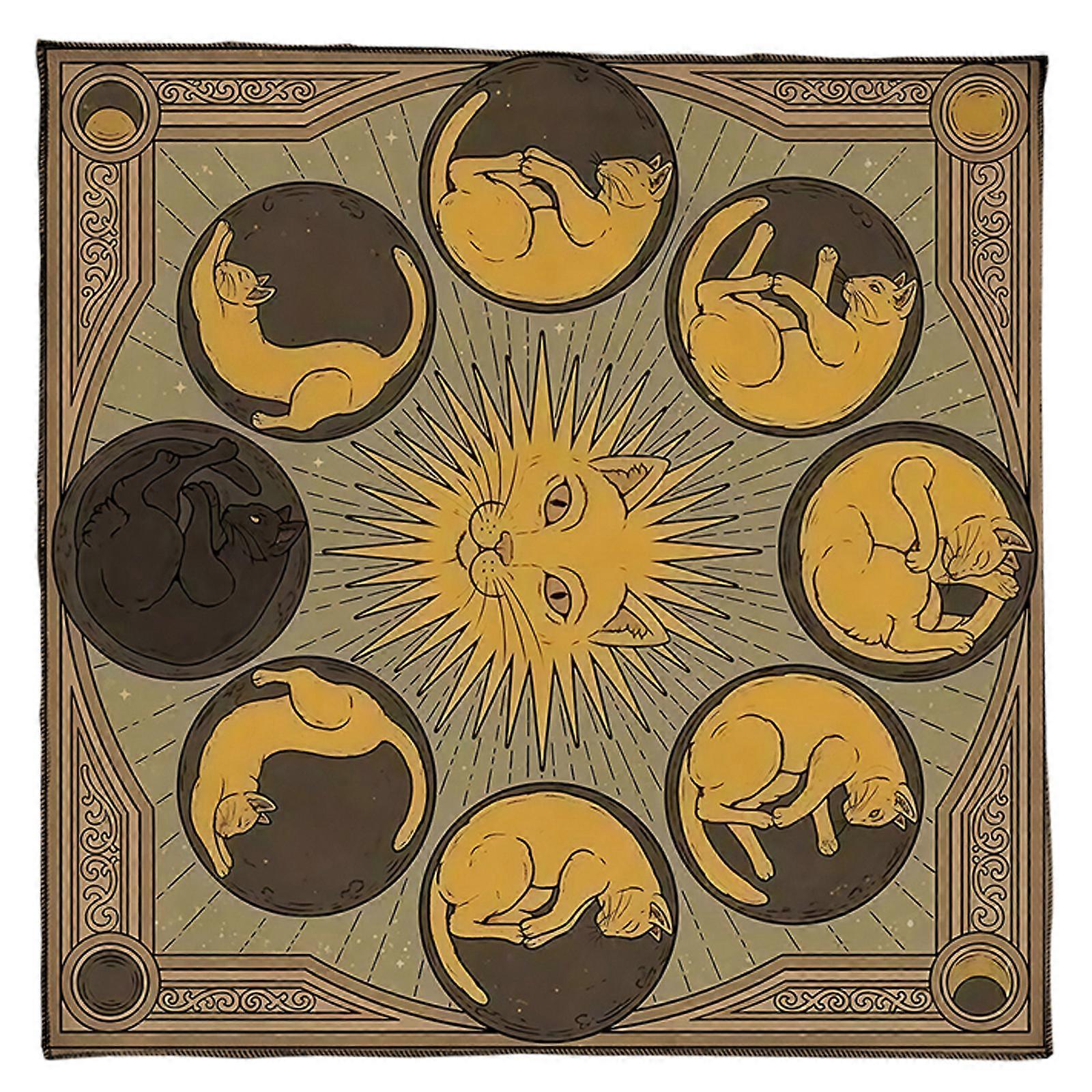 Premium Velvets Game Mats Featurings Artistic Pattern 3 Sizes Available For TabletopProtections  75x75cm