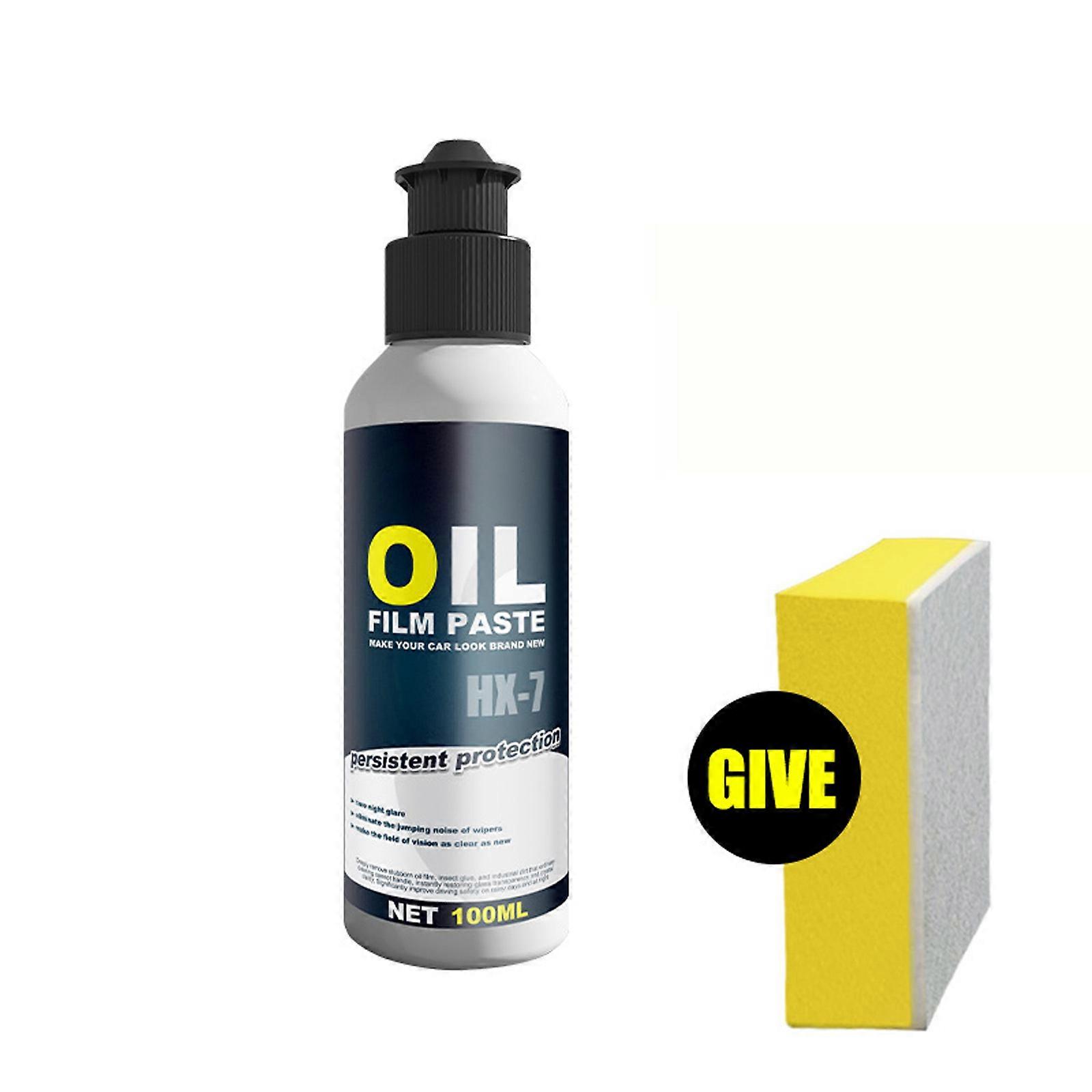 Glass Oil Film Remover Advanced Automotive Detailing Liquid Erases Stains From Headlights And Window With Mirror Effect Multicolor