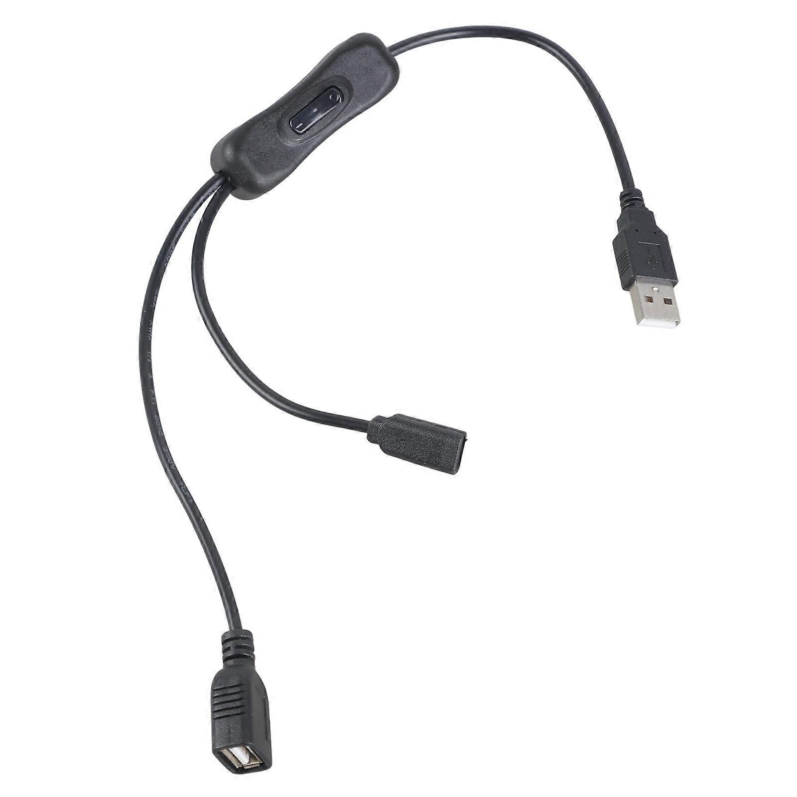 Simultaneous Charging Cable USB To USB Type C With On Off Construction For Home Office Use Multicolor