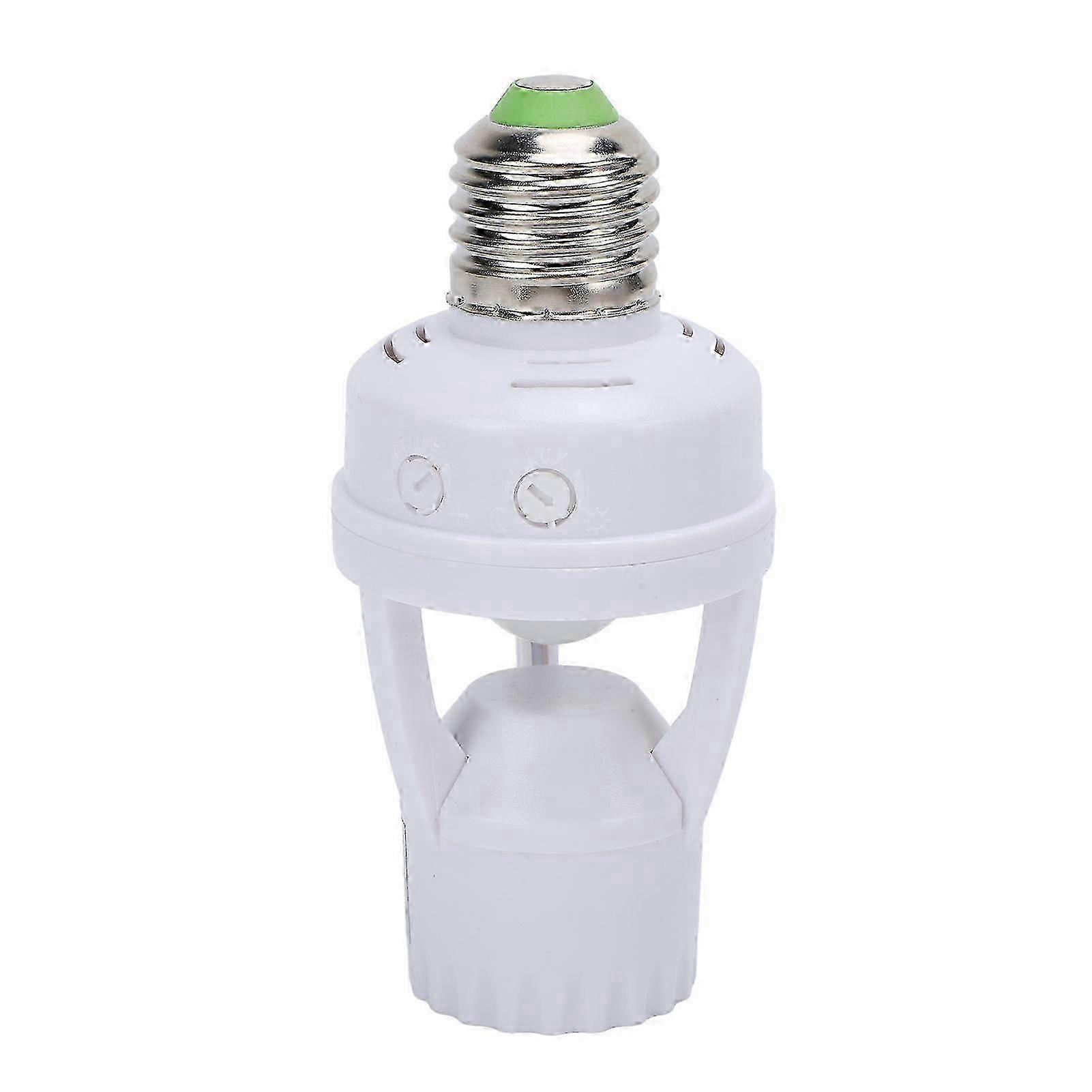Infrared Sensor Socket Energy Saving LED 60W E27 Screw in Motion Activated Light Bulb Holder for Home Use 2025