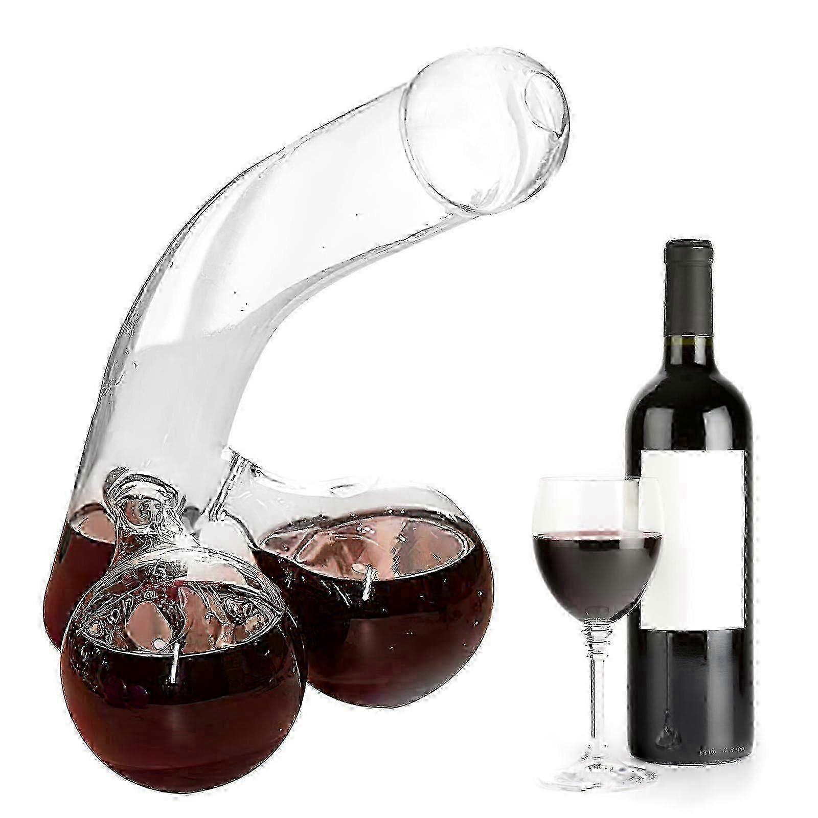 Whiskey and red wine decanter set, unique shape, suitable for multiple occasions