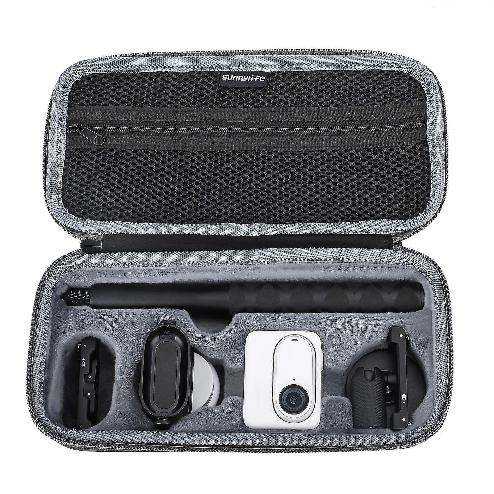 Action Camera Storage Bag Shockproof Organizers Wear-resistant Travel Carry Case Container for 360 GO 3 Thumb Camera Multicolor