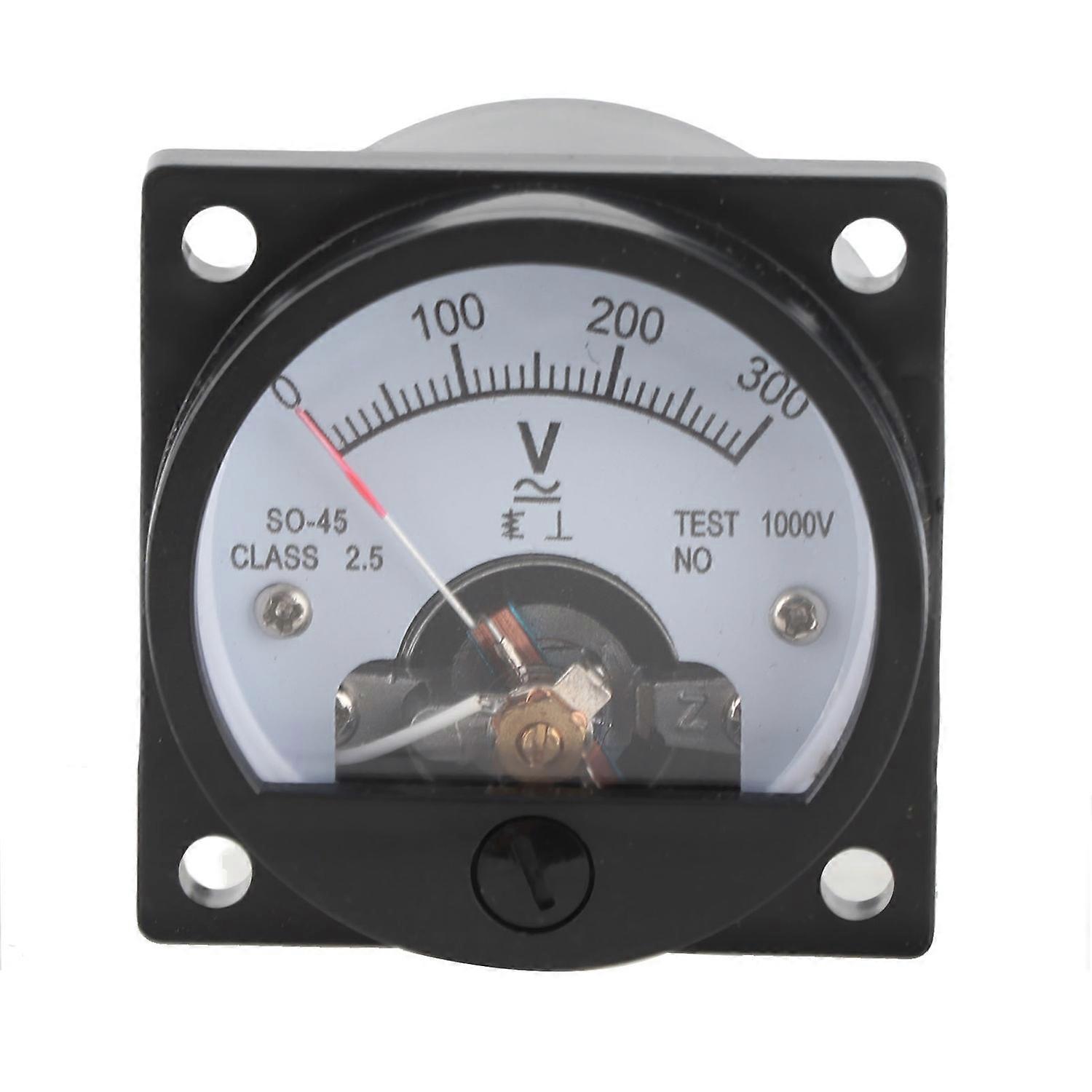 Round Voltmeter ABS Analog Dial Panel Gauge Accurate Tool for Measuring SO‑45 AC 0‑300 V