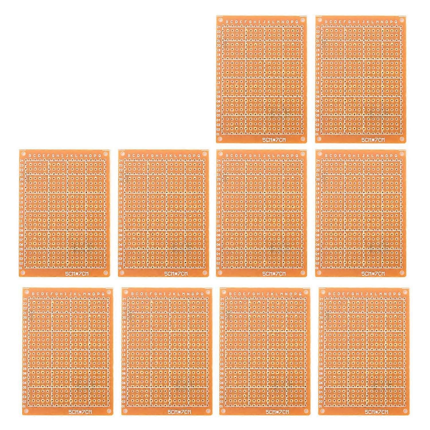 10pcs 5×7cm Single Side Prototype PCB Breadboard Universal Board