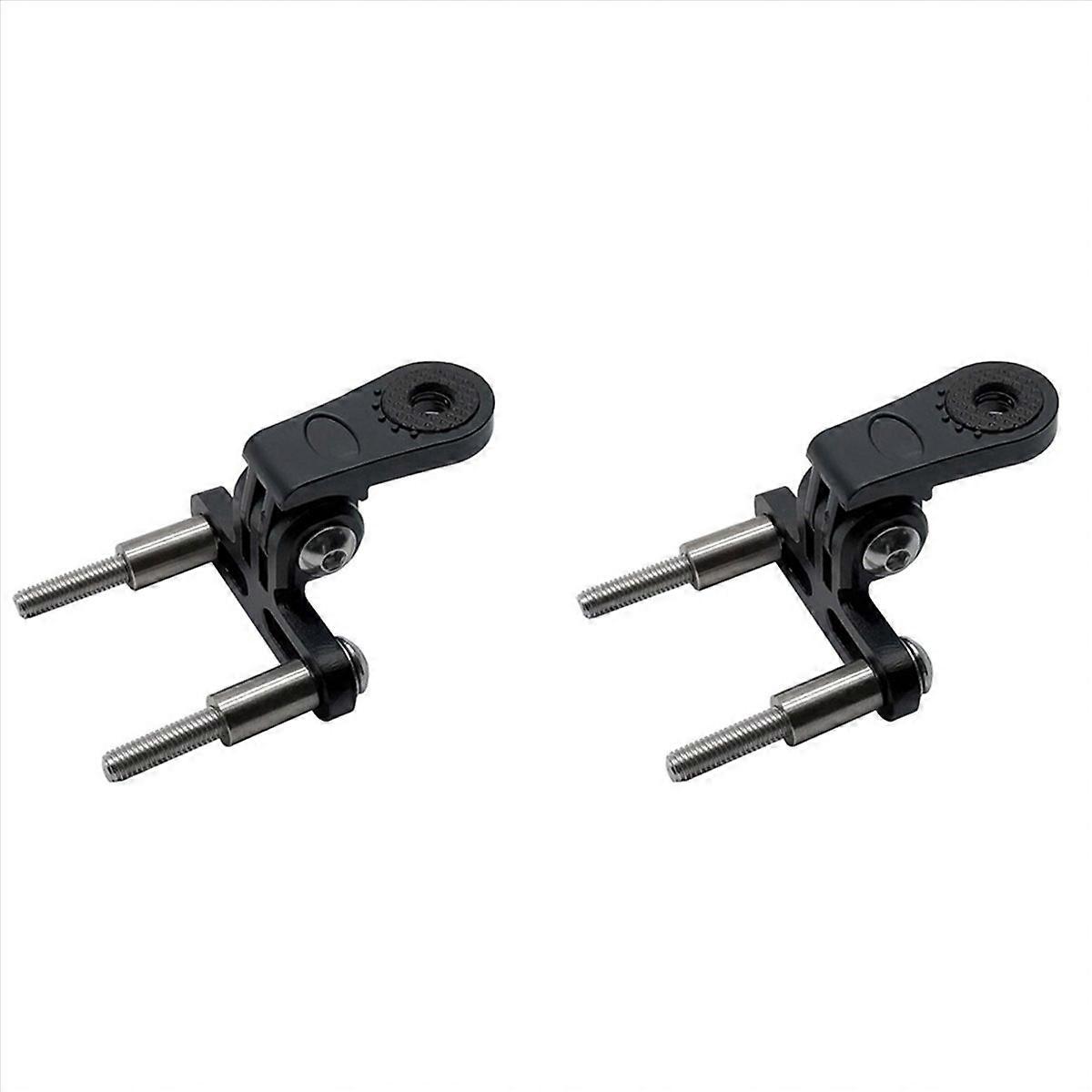 2X Bicycle Headlight Mount Adaptor for Stem Mount Cycling Front Light LED Lamp Holder Bracket Camera