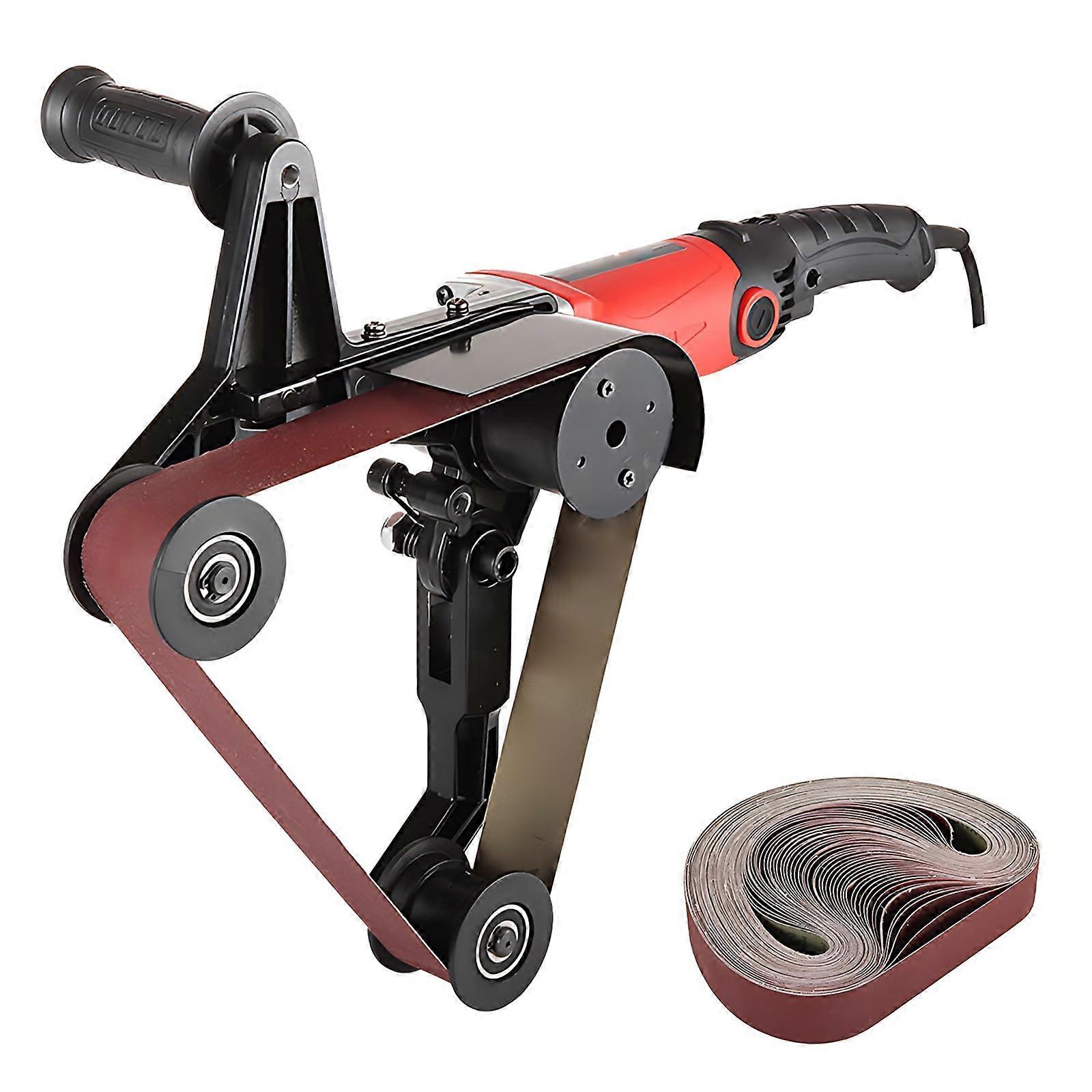 Pipe Polishing Machine with Adjustable Speed Control, 800W Belt Sander Grinder for Metal and Wood