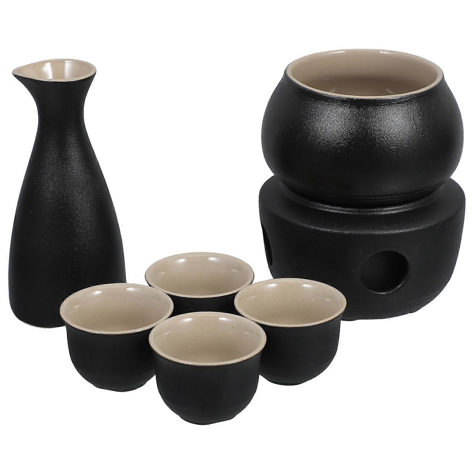Traditional Japanese Sake Set for Warming 1Set Ceramic Porcelain